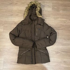 Brown Winter Puffer Coat